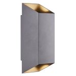 Nordlux Nico Applique Murale Aluminium Anthracite Up & Down | IP54 - Convient pour 2x GU10