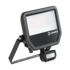 Ledvance Projecteur LED Aluminium Noir 41W 6000lm 100D - 840 Blanc Froid | IP65 - Détecteur De Mouvement Et De Lumière - Symétrique