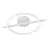 Eglo Plafondlamp Amandolo Staal Wit 17W 1900lm - 827-865 Afstembaar Wit + RGB | Dimbaar